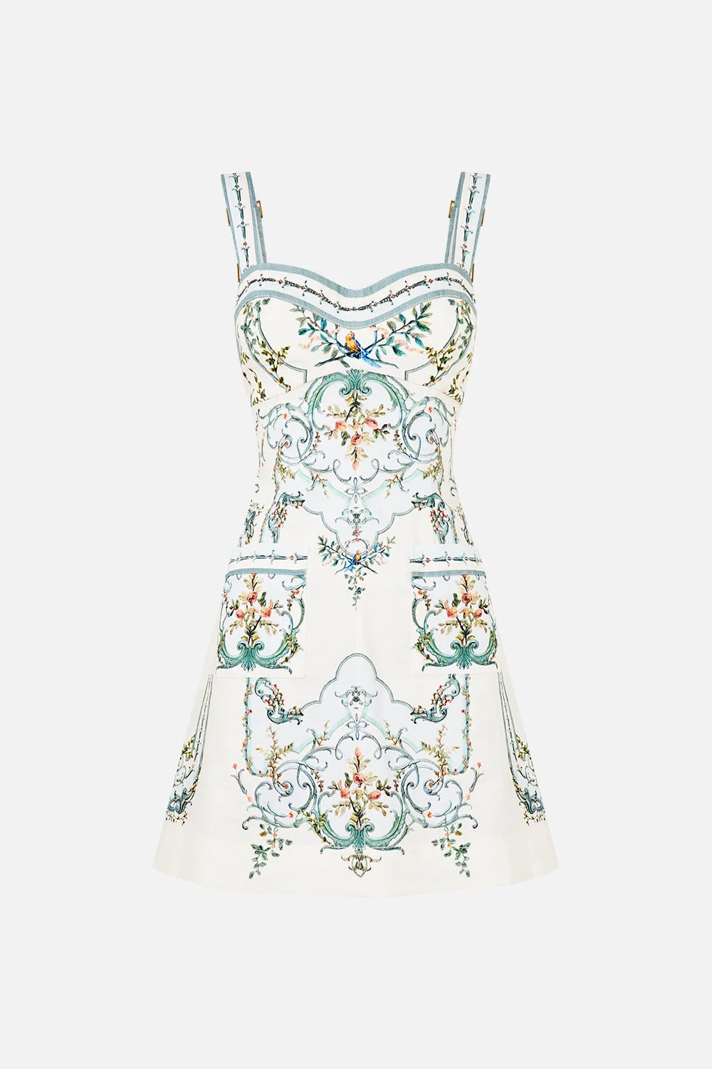 FITTED SHORT DRESS WITH TOPSTITCHING BALLAD OF THE BIBLIOTHÈQUE - 1