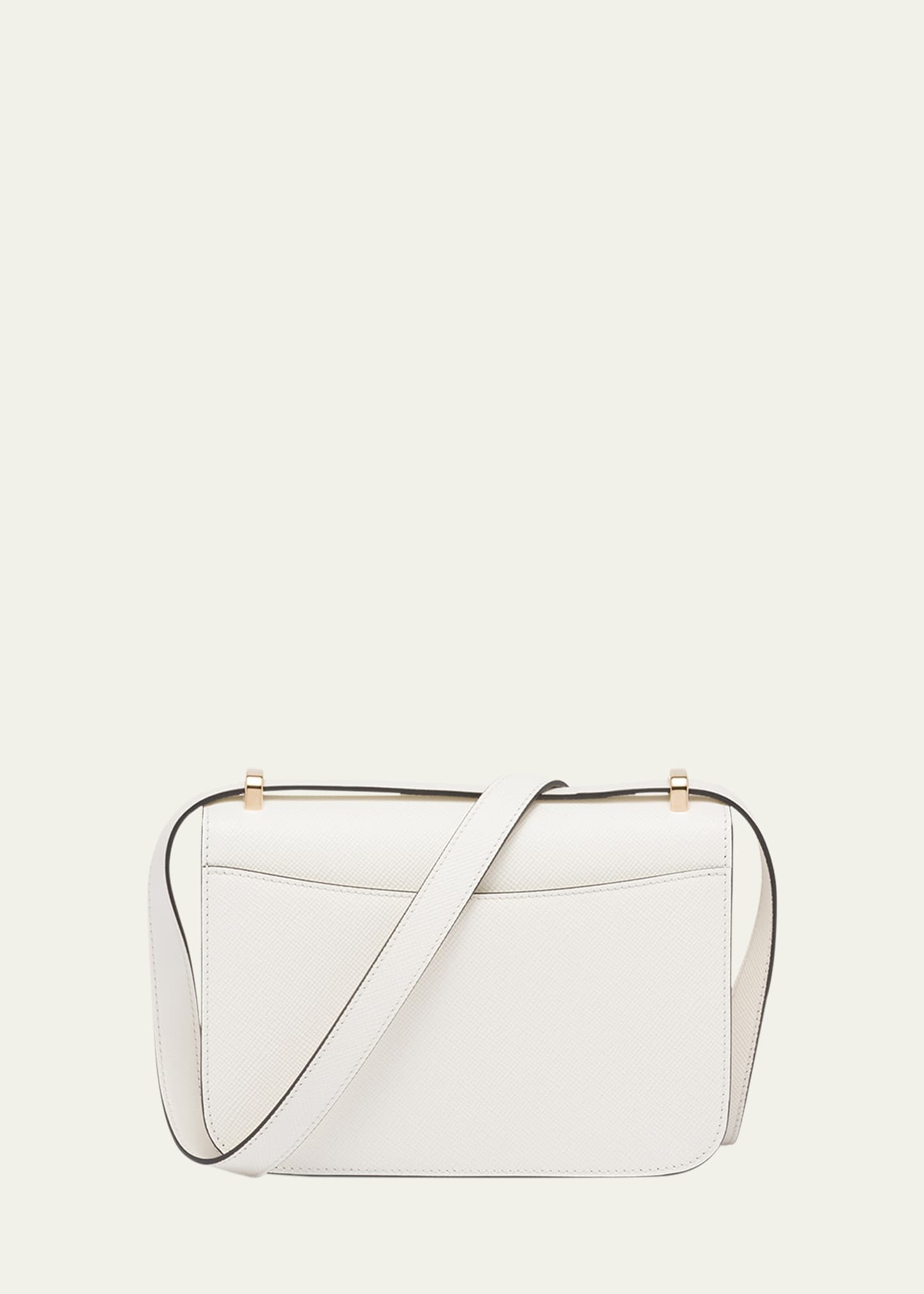Triangle Logo Flap Leather Crossbody Bag - 3
