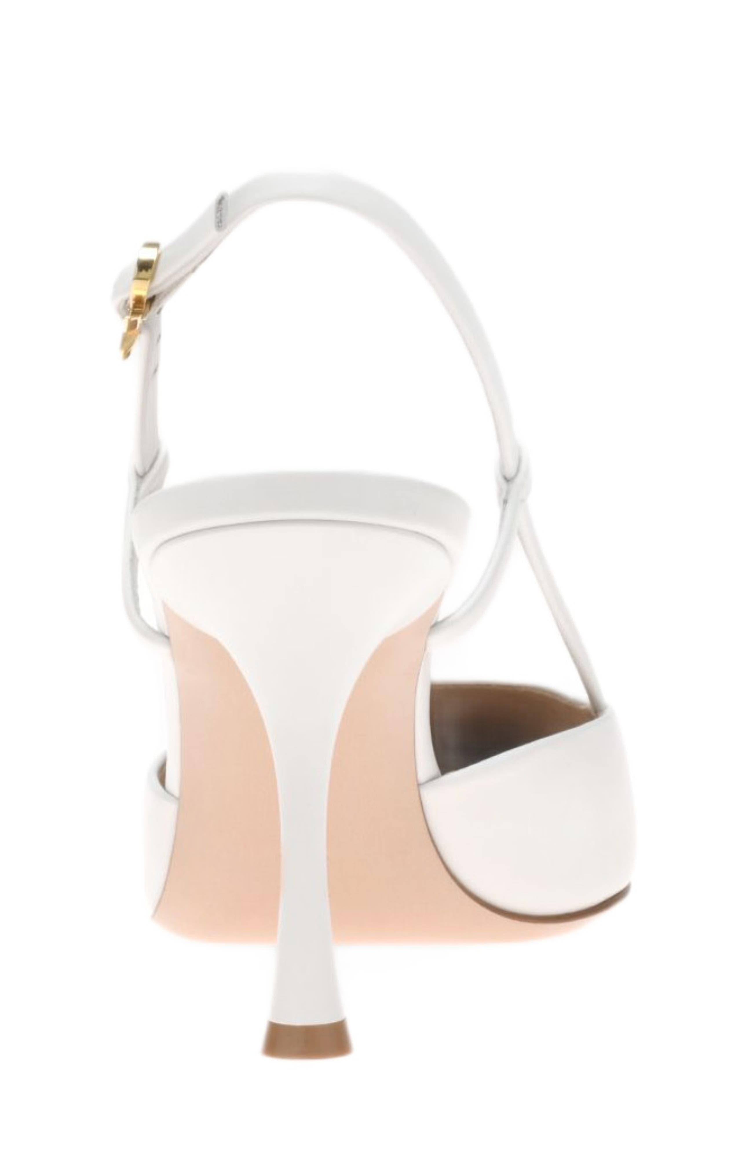 Gianvito Rossi Ascent Slingback in White at Nordstrom - 4