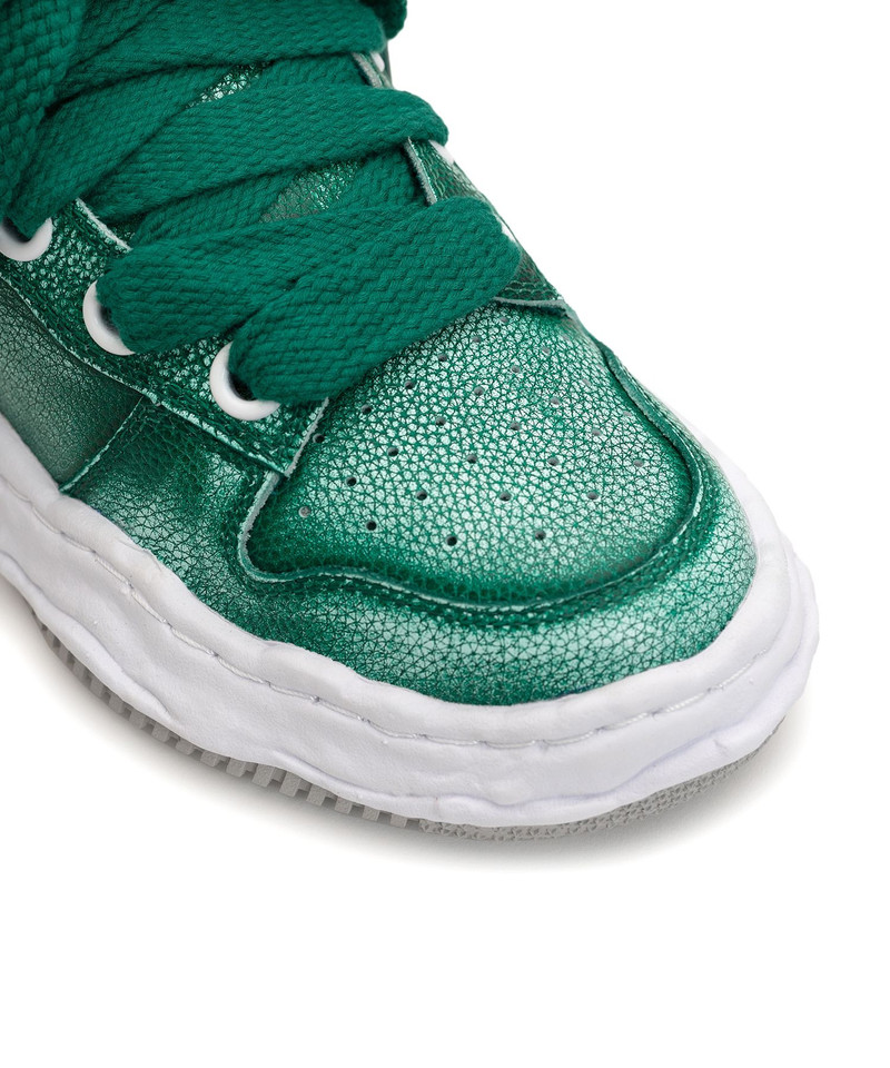 "WAYNE PUFFER" OG Sole Brushed Shrink Leather Low-top Sneaker 31
