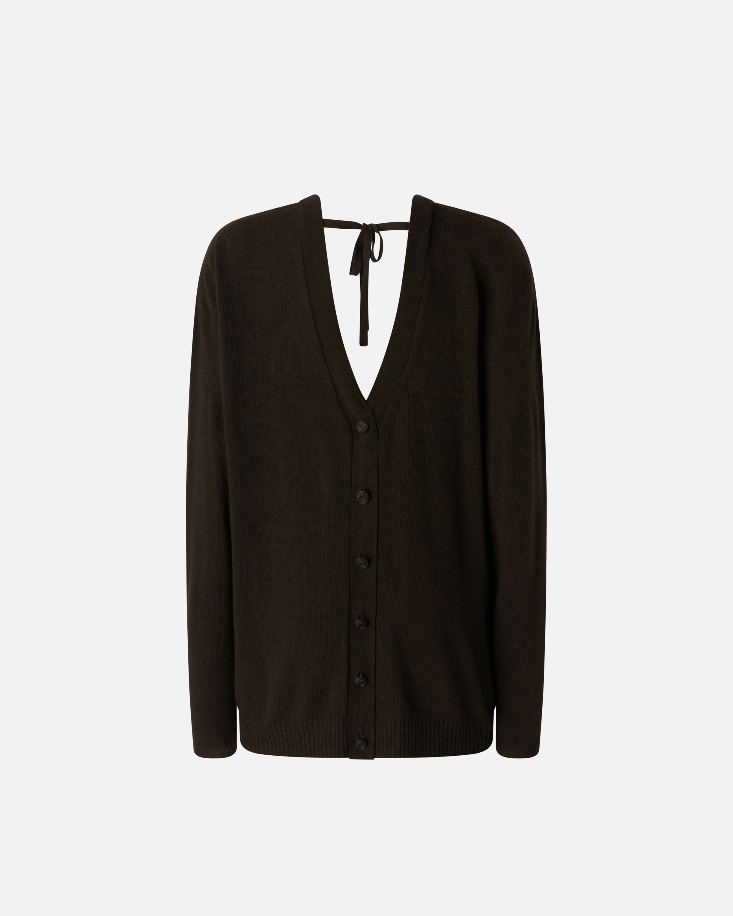WOOL AND CASHMERE DOUBLE BUTTONED CARDIGAN - 6