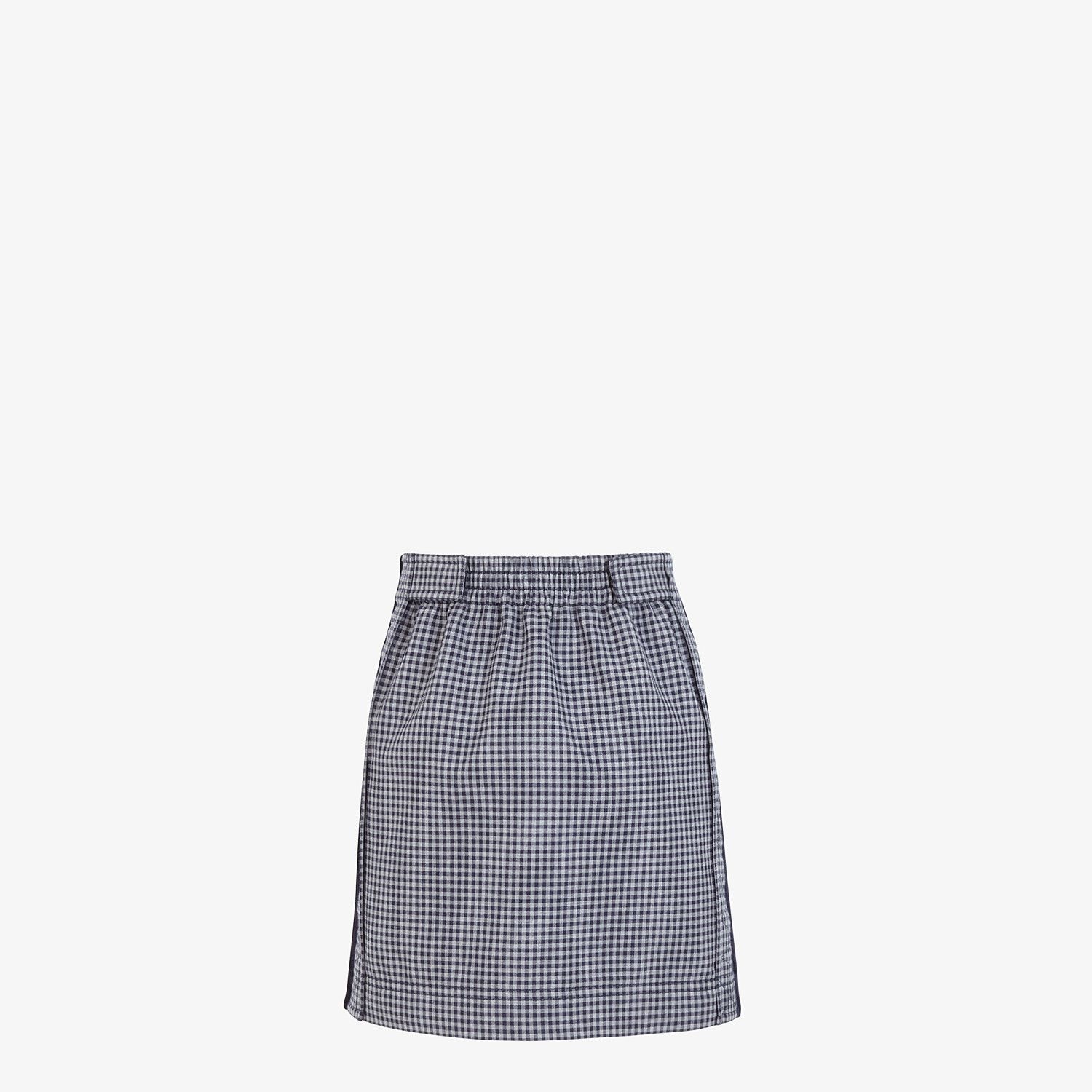 Wool check print skirt - 2