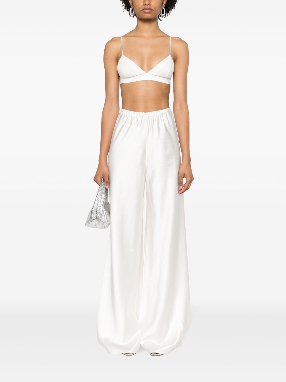 cropped triangle bralette - 2