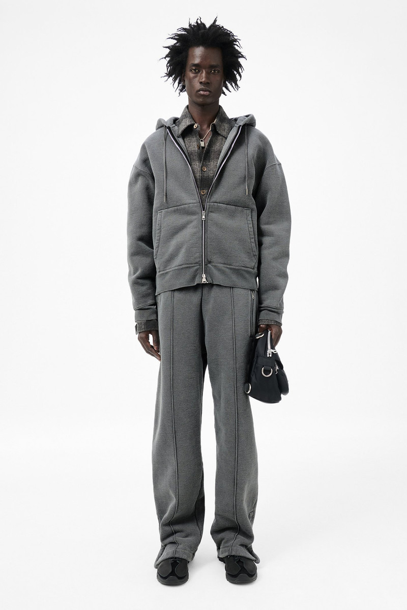 Our Legacy Rascal Hood Worn Black Hefty Fleece outlook