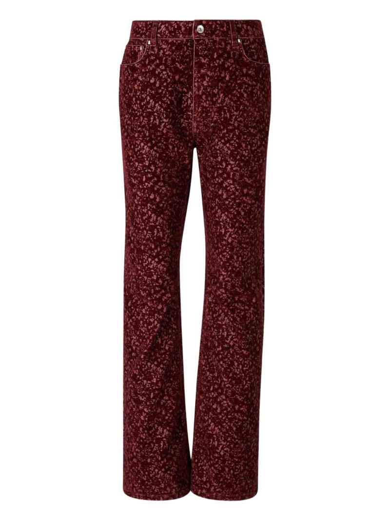 laser print baggy trousers 1