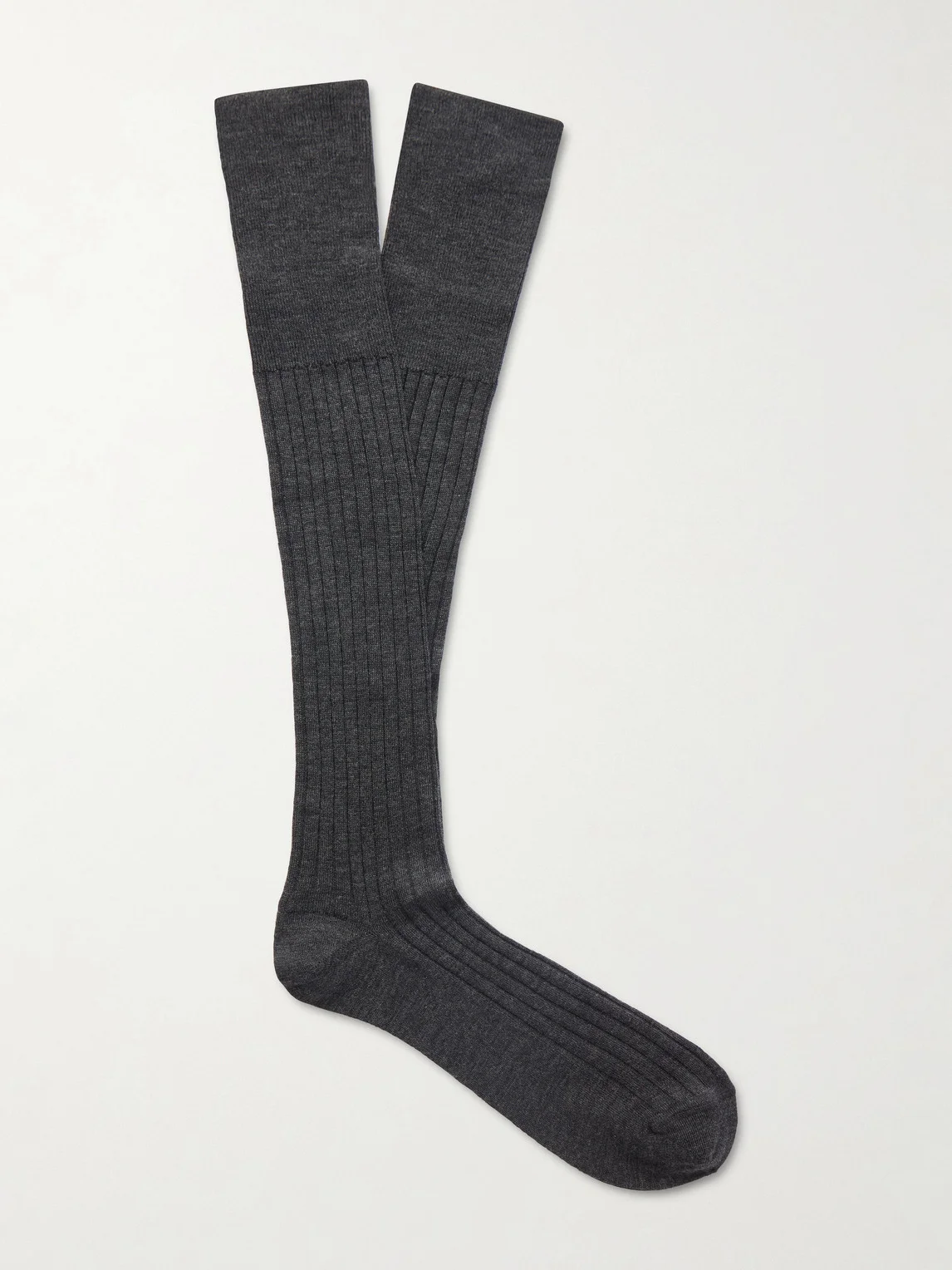 Ribbed Wool and Cashmere-Blend Socks - 1