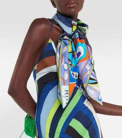 PUCCI Printed silk twill scarf outlook