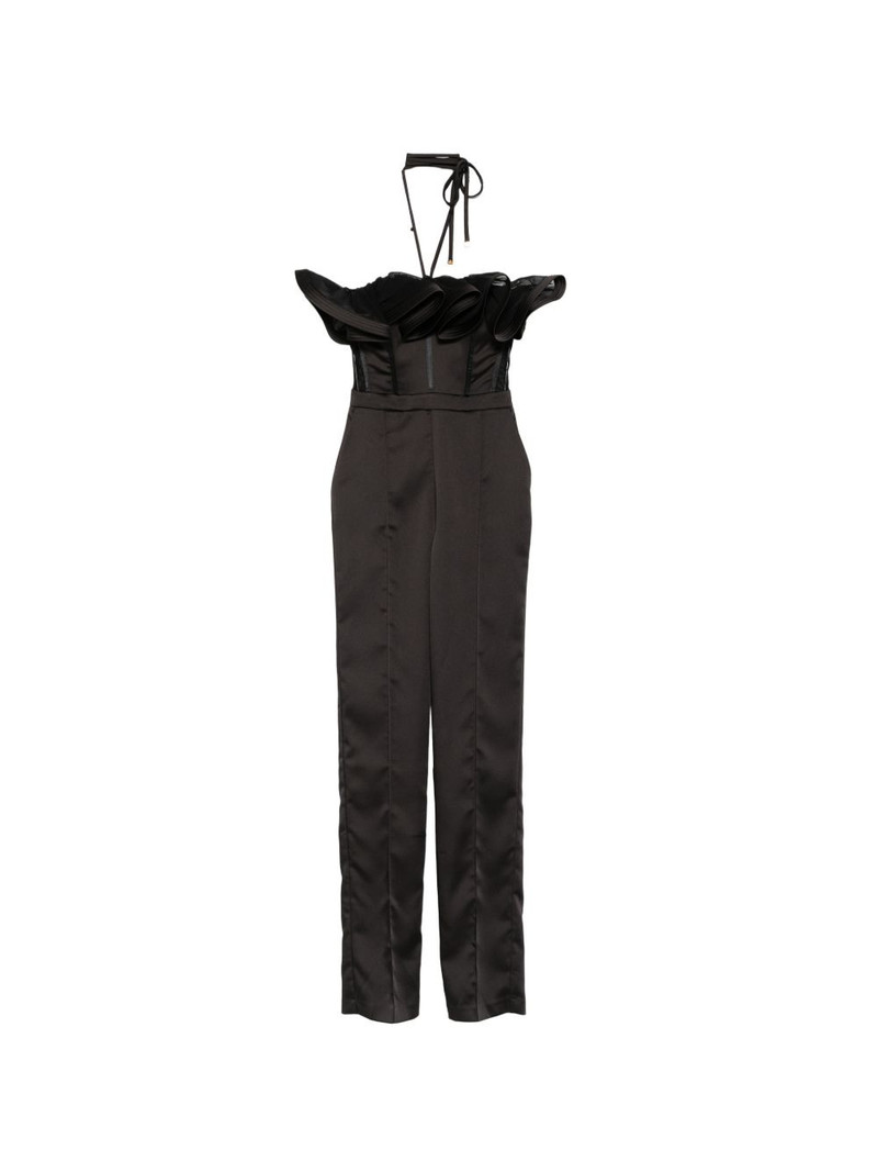 ruffled corset-style jumpsuit 1