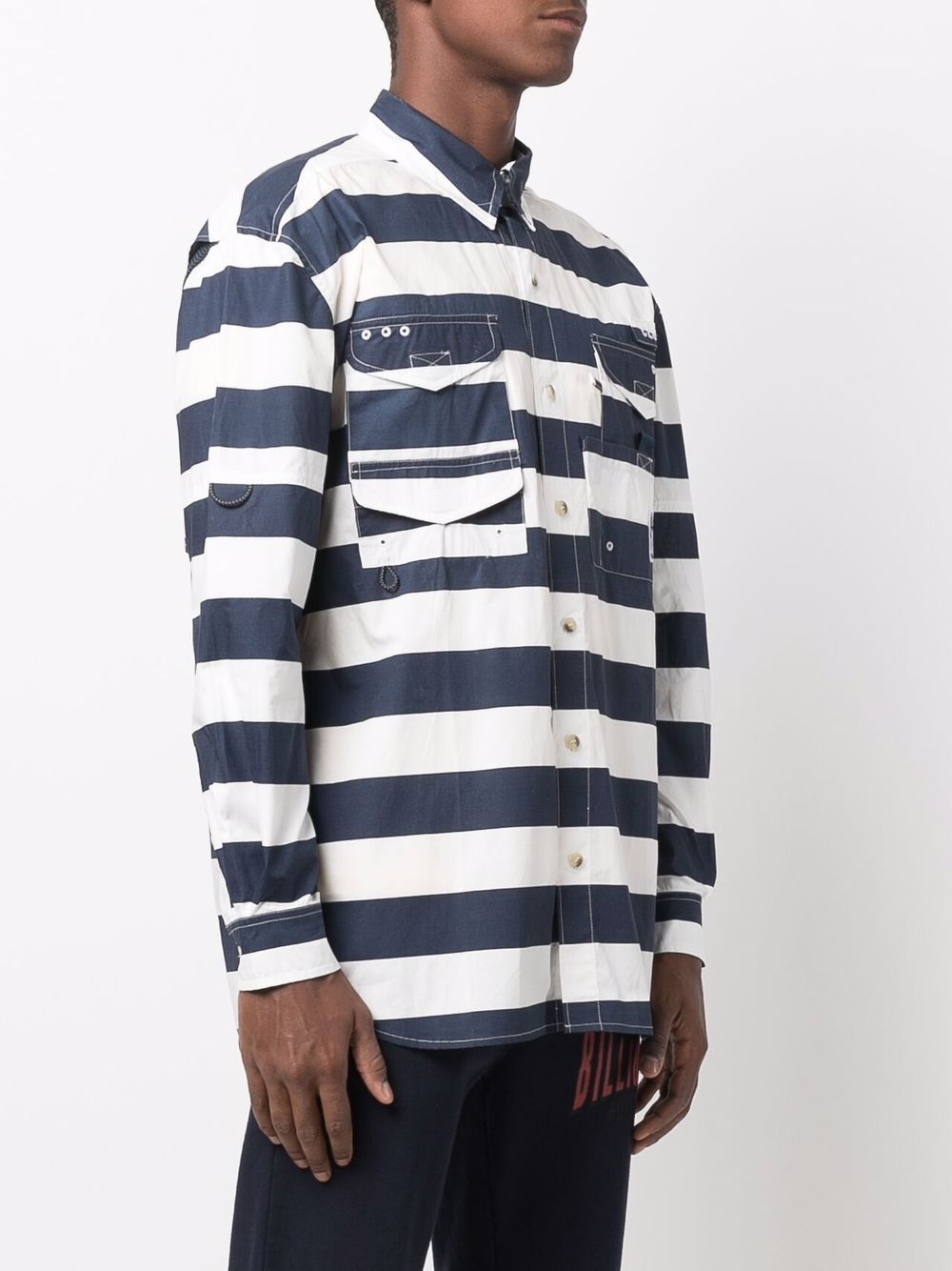 STRIPED BUTTON-UP SHIRT - 3