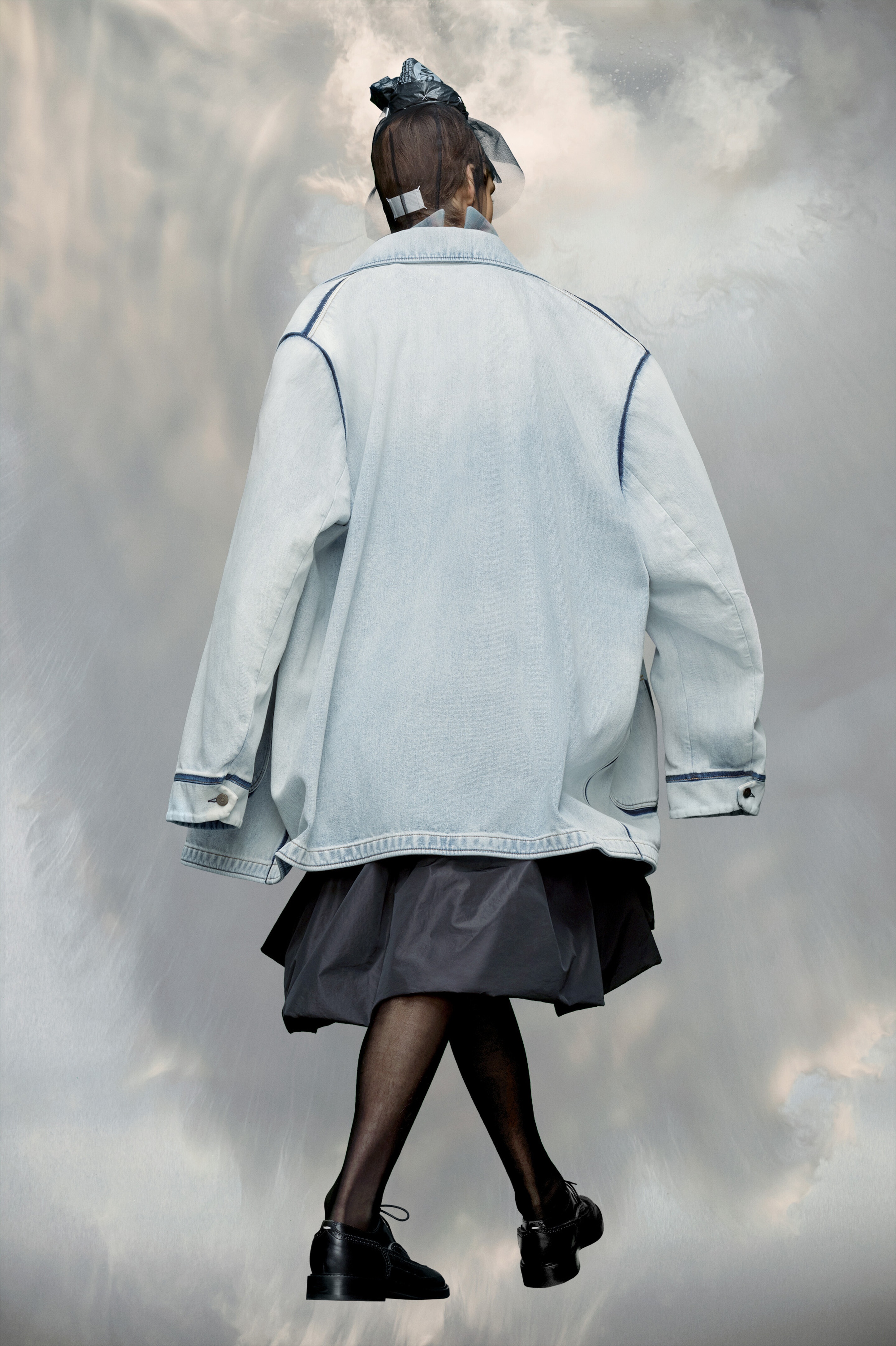 Oversized denim jacket - 4