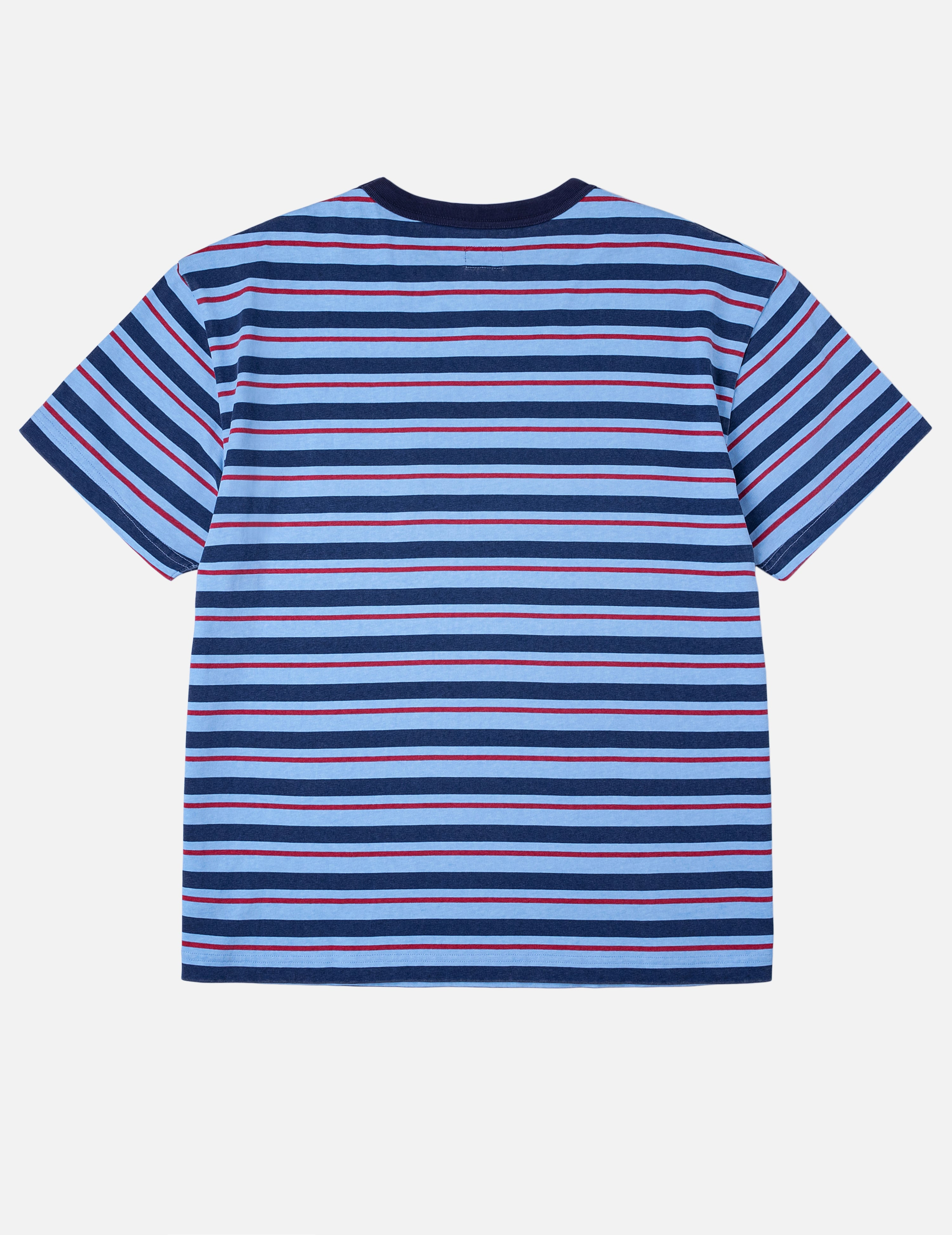 Seagull Appliqué Relax Fit Stripe T-Shirt - 2