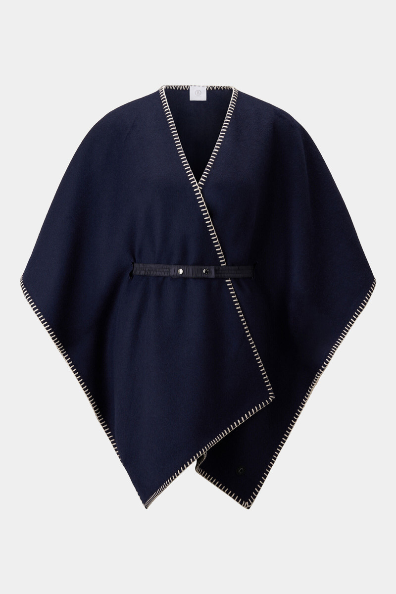 Nancie poncho in Navy blue 1