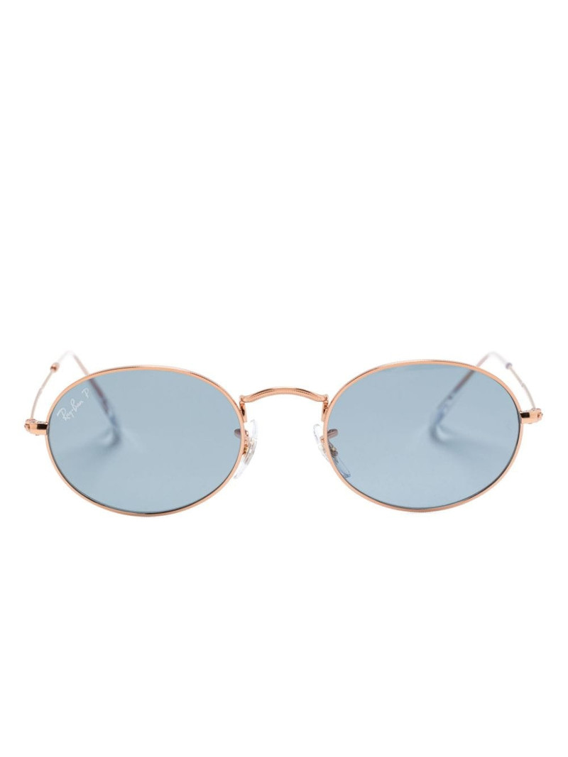 oval-frame sunglasses 1