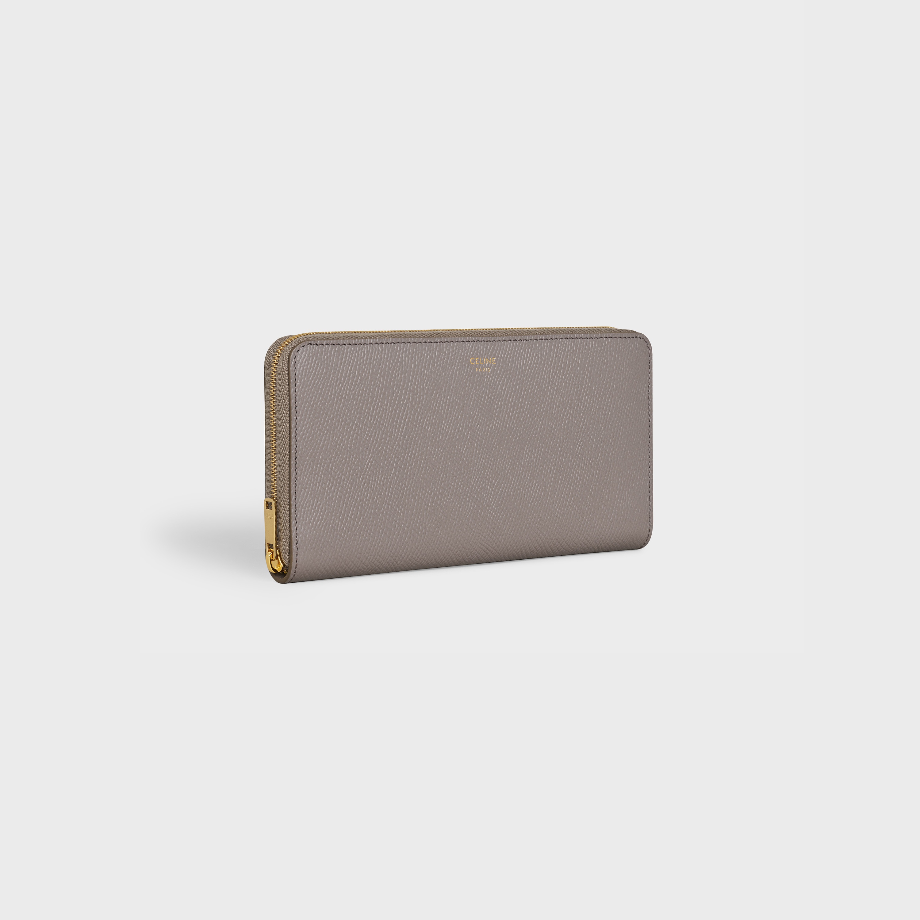 Large zipped wallet in Grained calfskin - 2