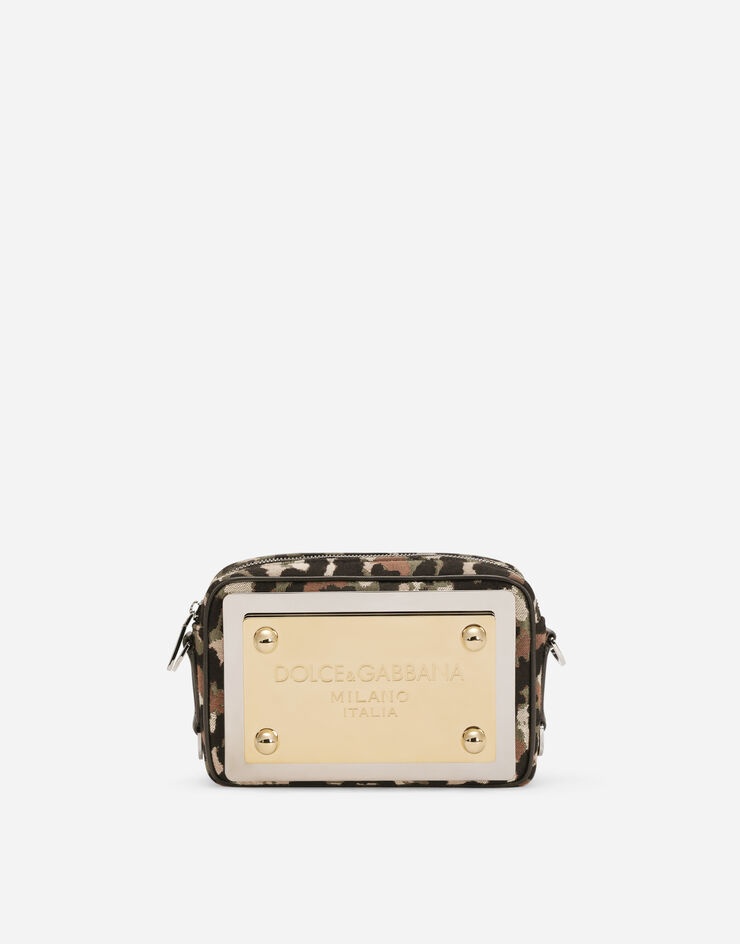 Camouflage jacquard crossbody bag - 1