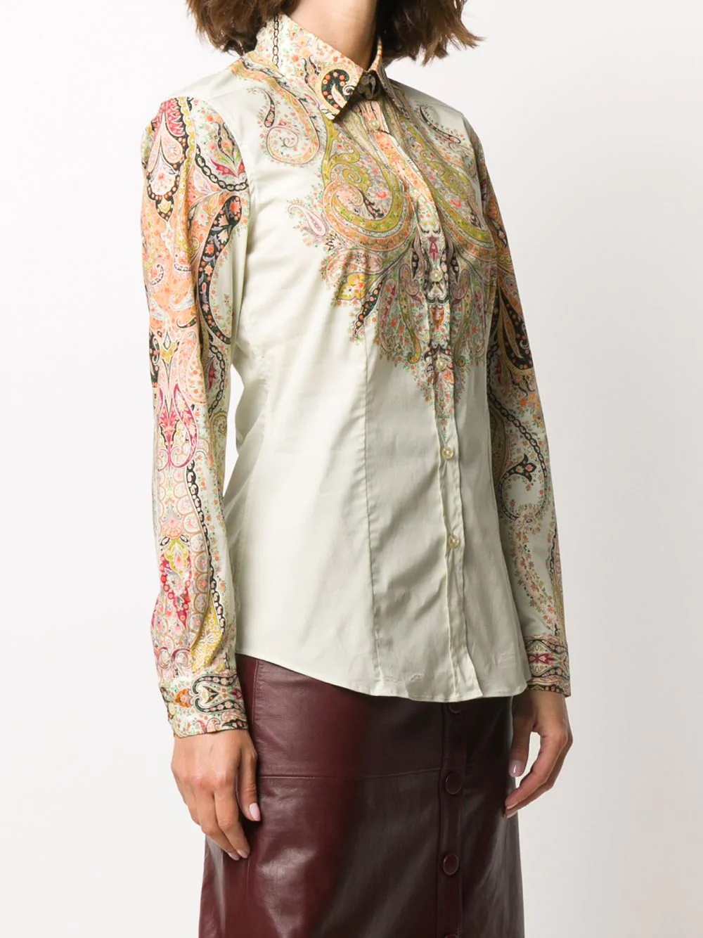 paisley print shirt - 3