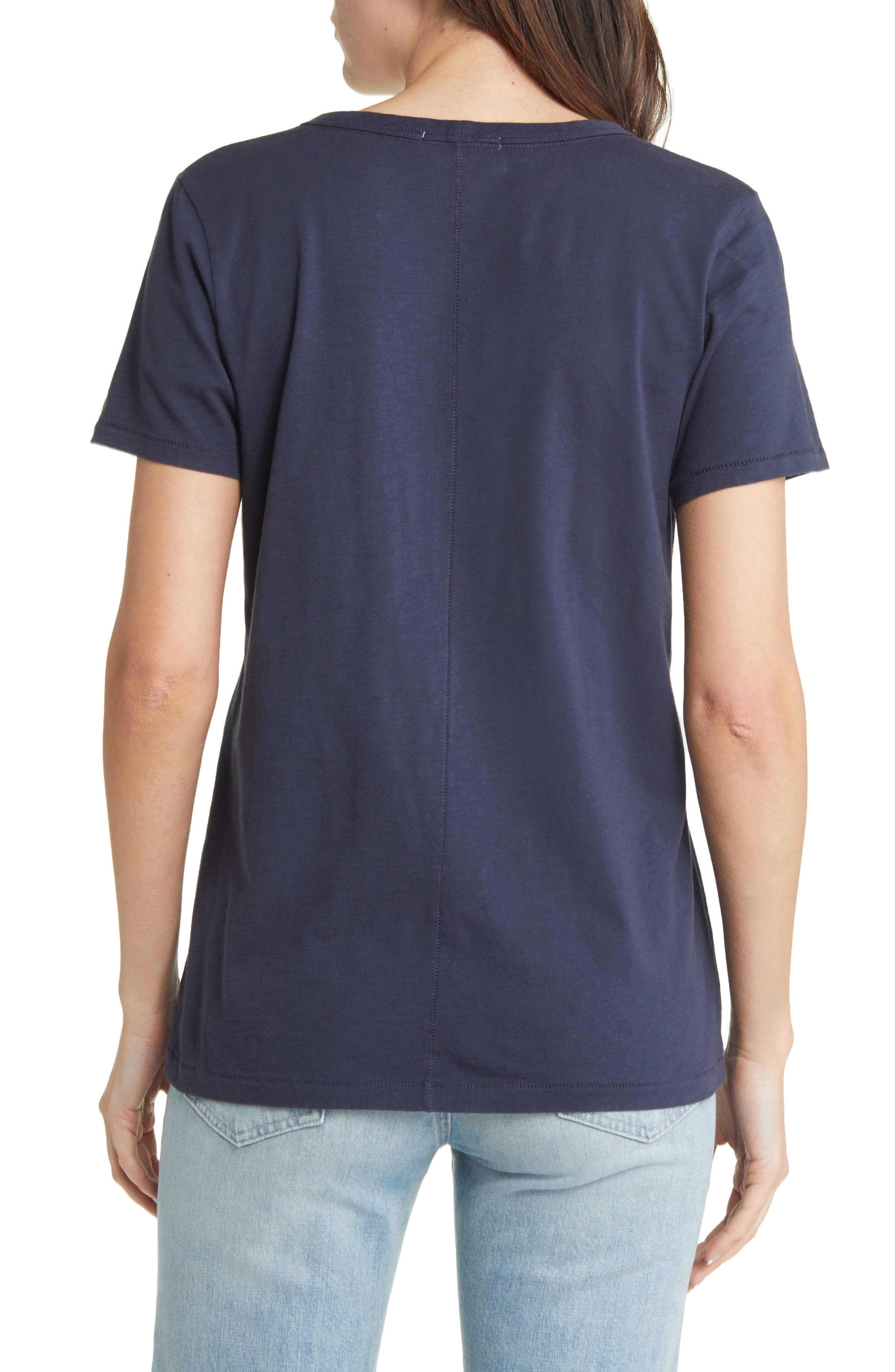 The Slub V-Neck Organic Pima Cotton T-Shirt - 2