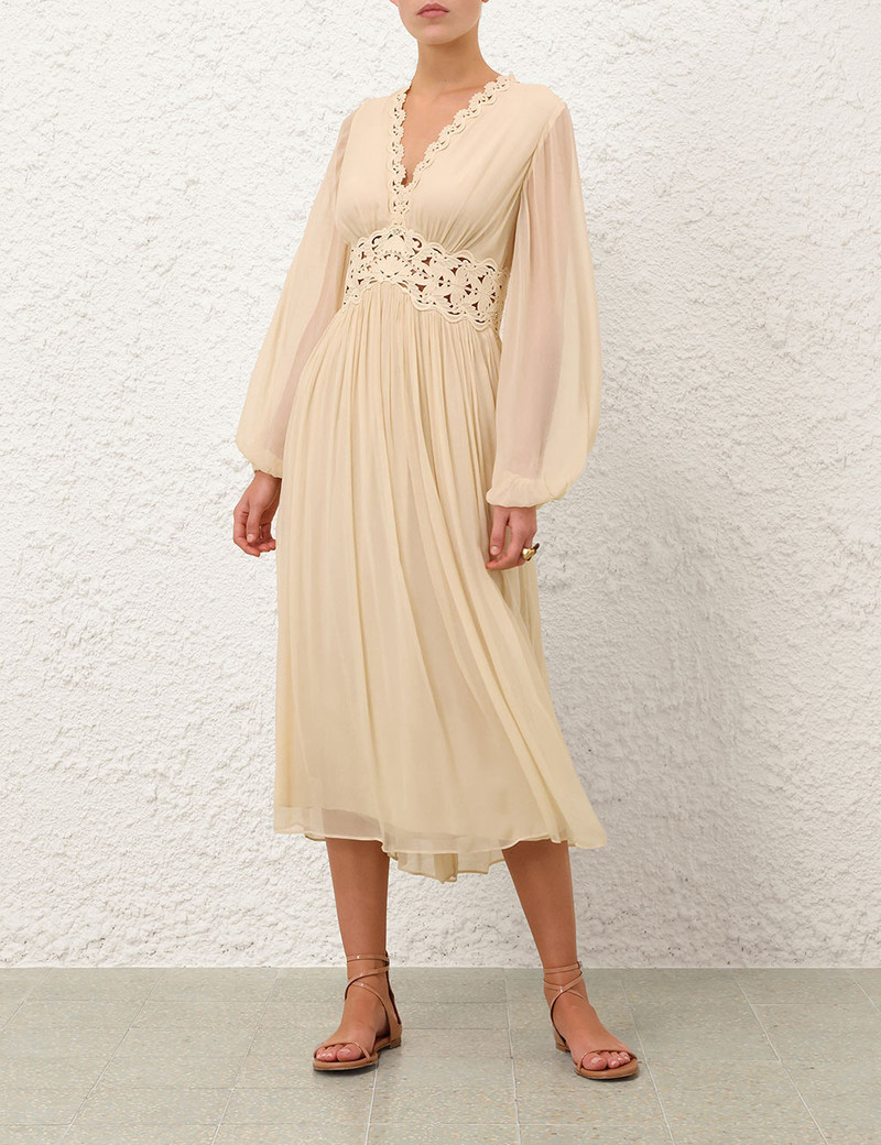 LUNA BILLOW MIDI DRESS 7