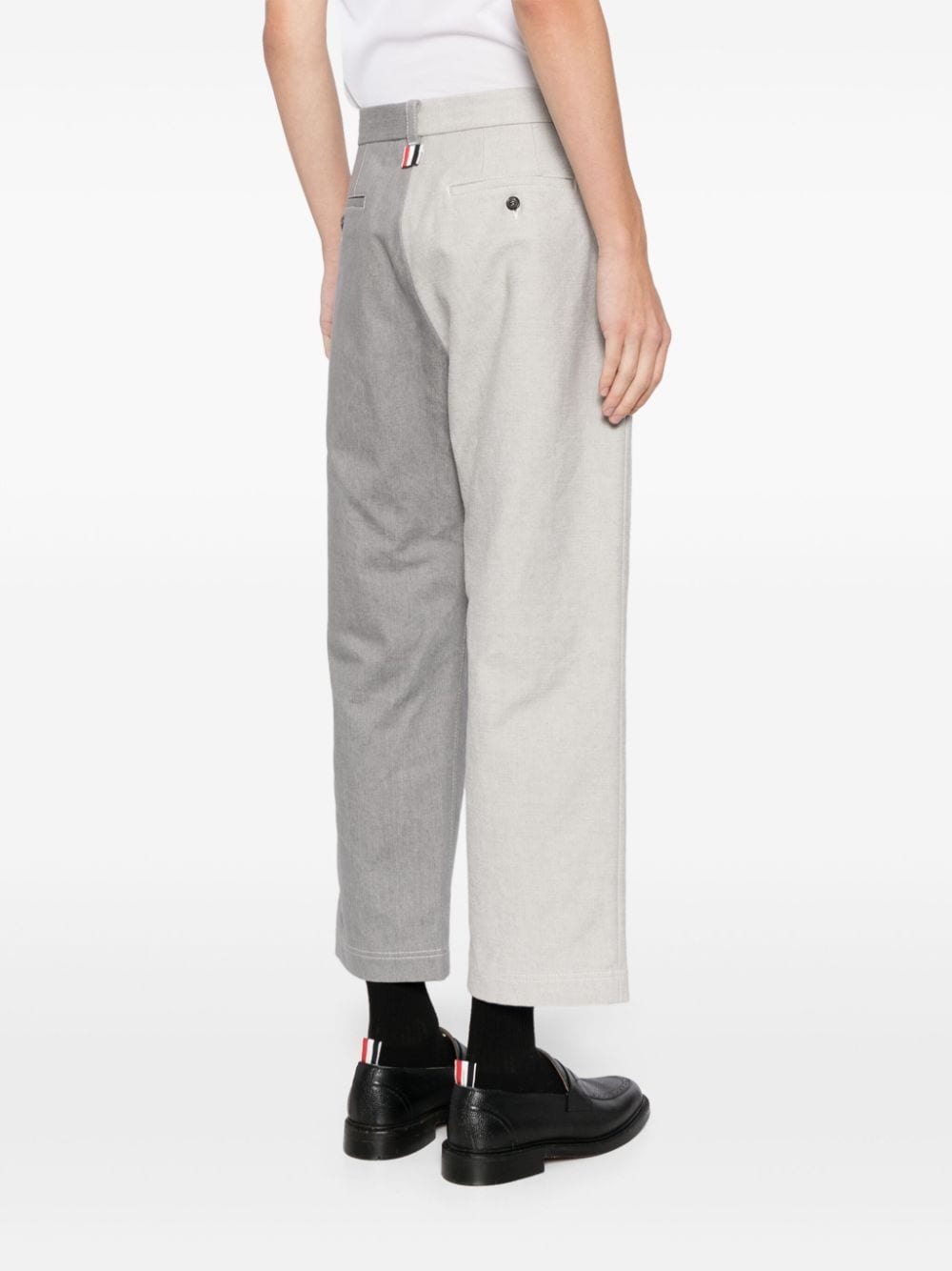 two-tone denim jeans - 4