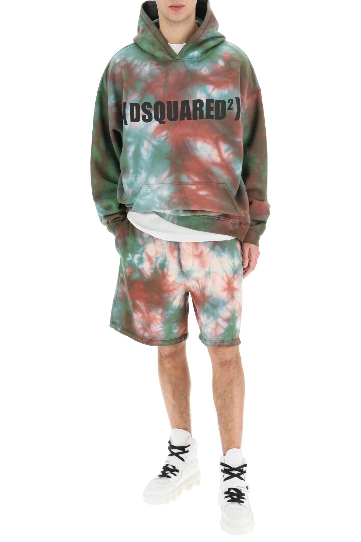 TIE-DYE SHORT SWEATPANTS - 2