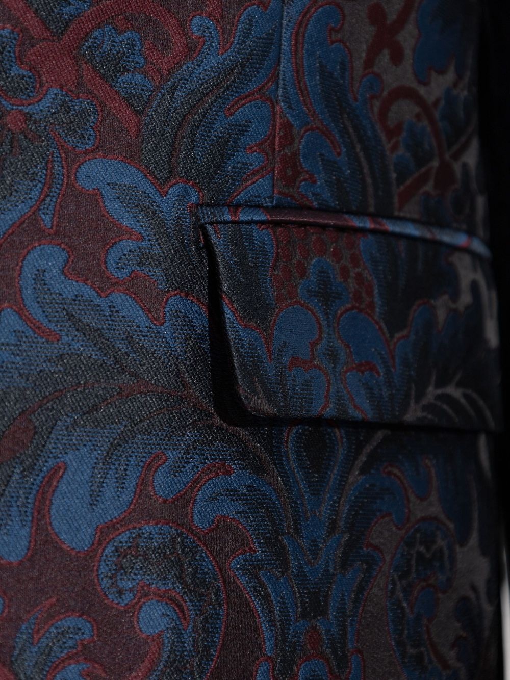 paisley-pattern shawl-lapel blazer - 5