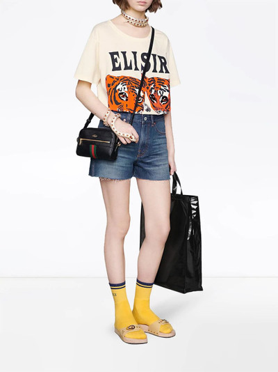 GUCCI mini denim shorts outlook