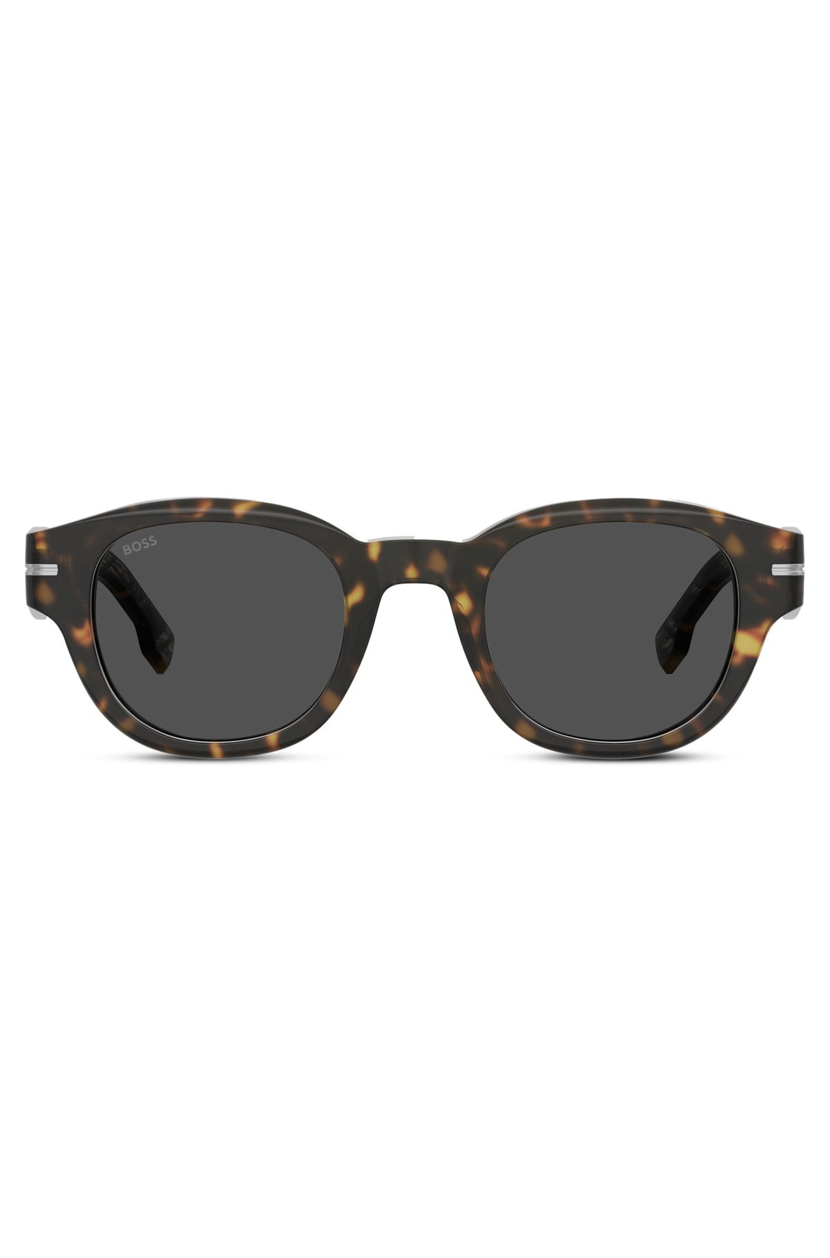 PATTERNED-ACETATE SUNGLASSES WITH SILVER-TONE HINGES - 3