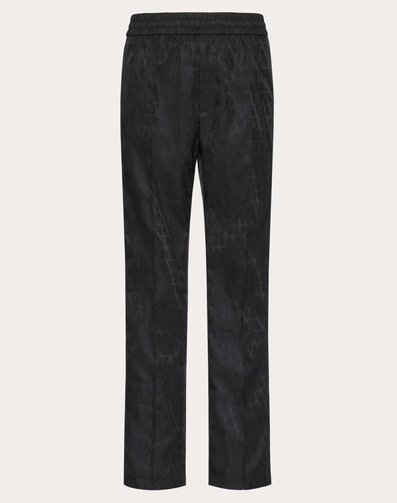 NYLON PANTS WITH TOILE ICONOGRAPHE PATTERN - 1