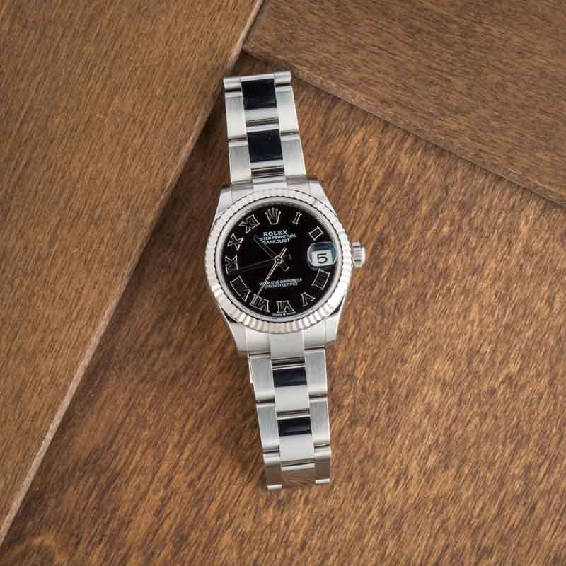 Ladies Rolex Datejust Ref 278274 Black Dial - 5