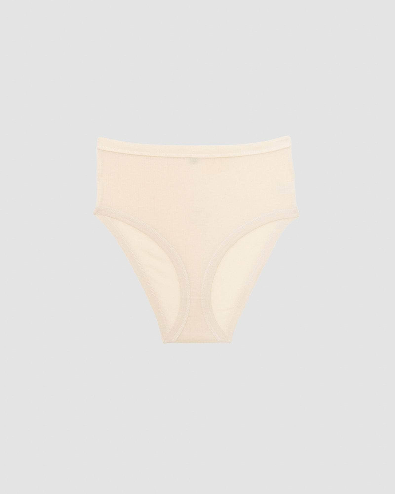 Cord Highwaist Pants - Fine Organic Cotton Rib 4