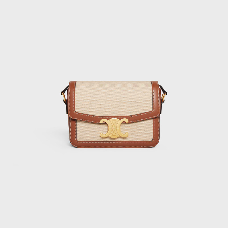 Teen Triomphe Bag in TEXTILE AND CALFSKIN - 1
