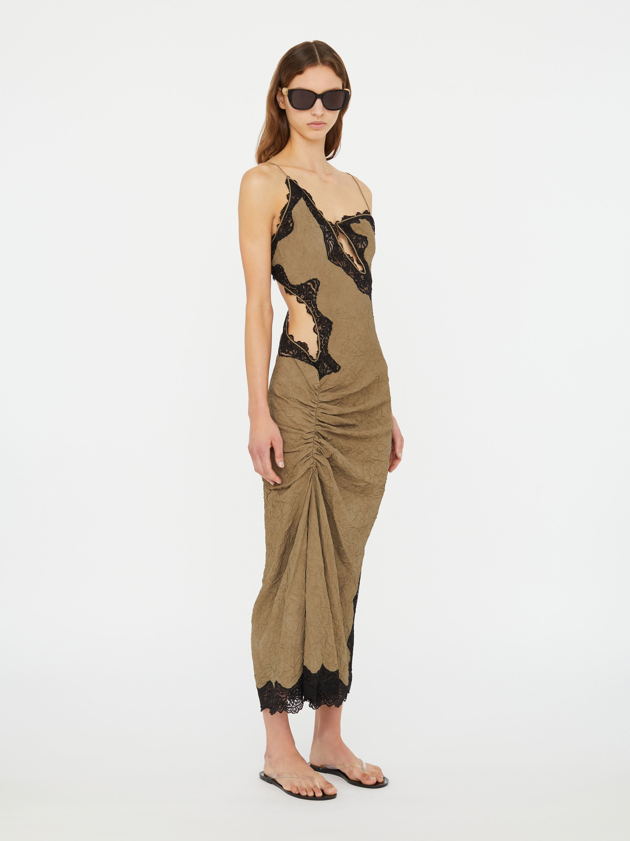 Crimped Lace Cami Dress - 3
