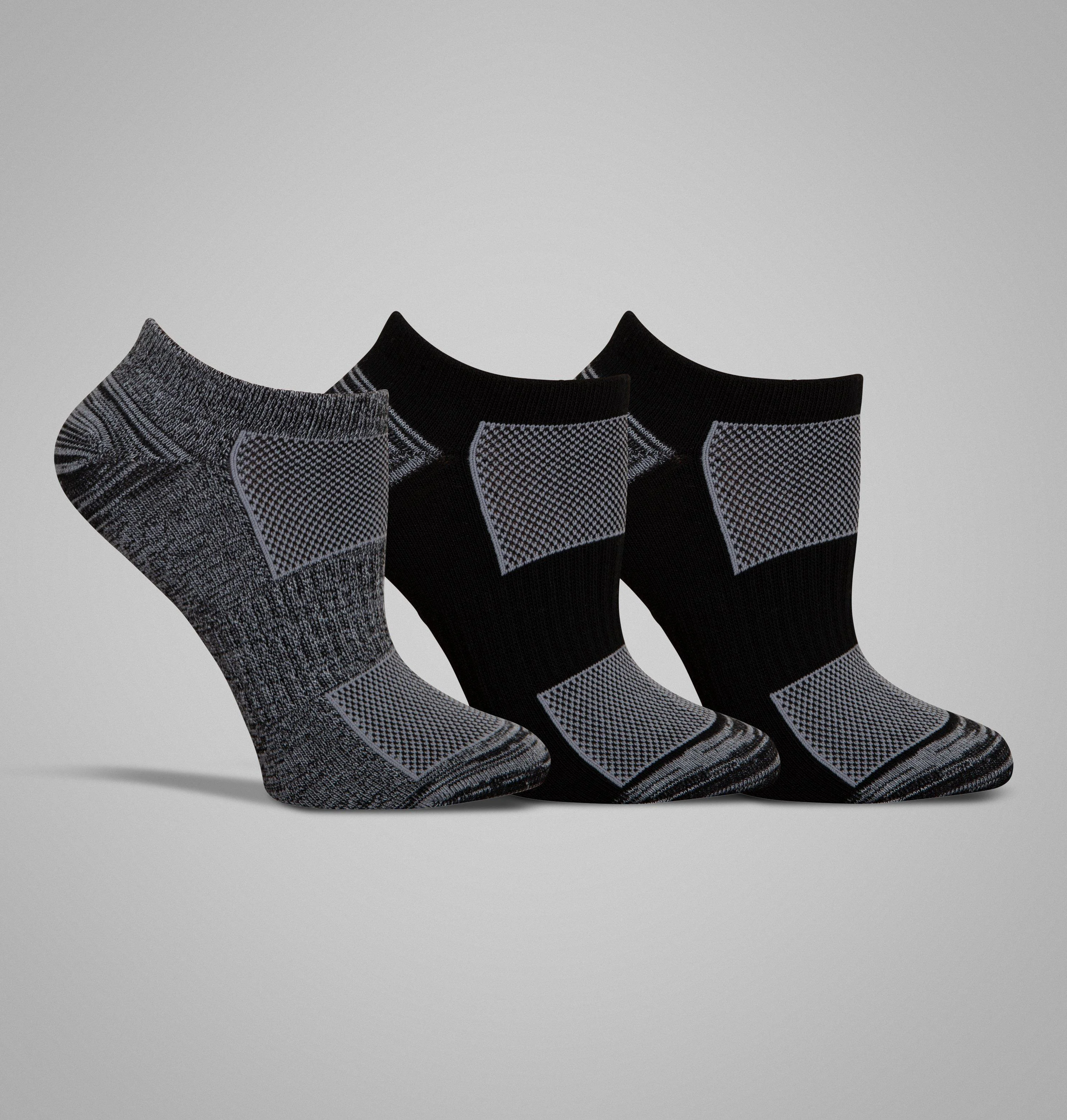 Women's 3PK Flat-Knit No-Show Socks - 1