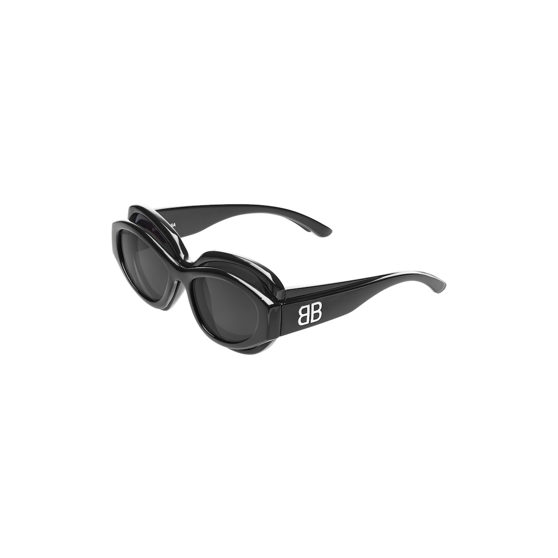 Superbusy Round Sunglasses  in Black - 4