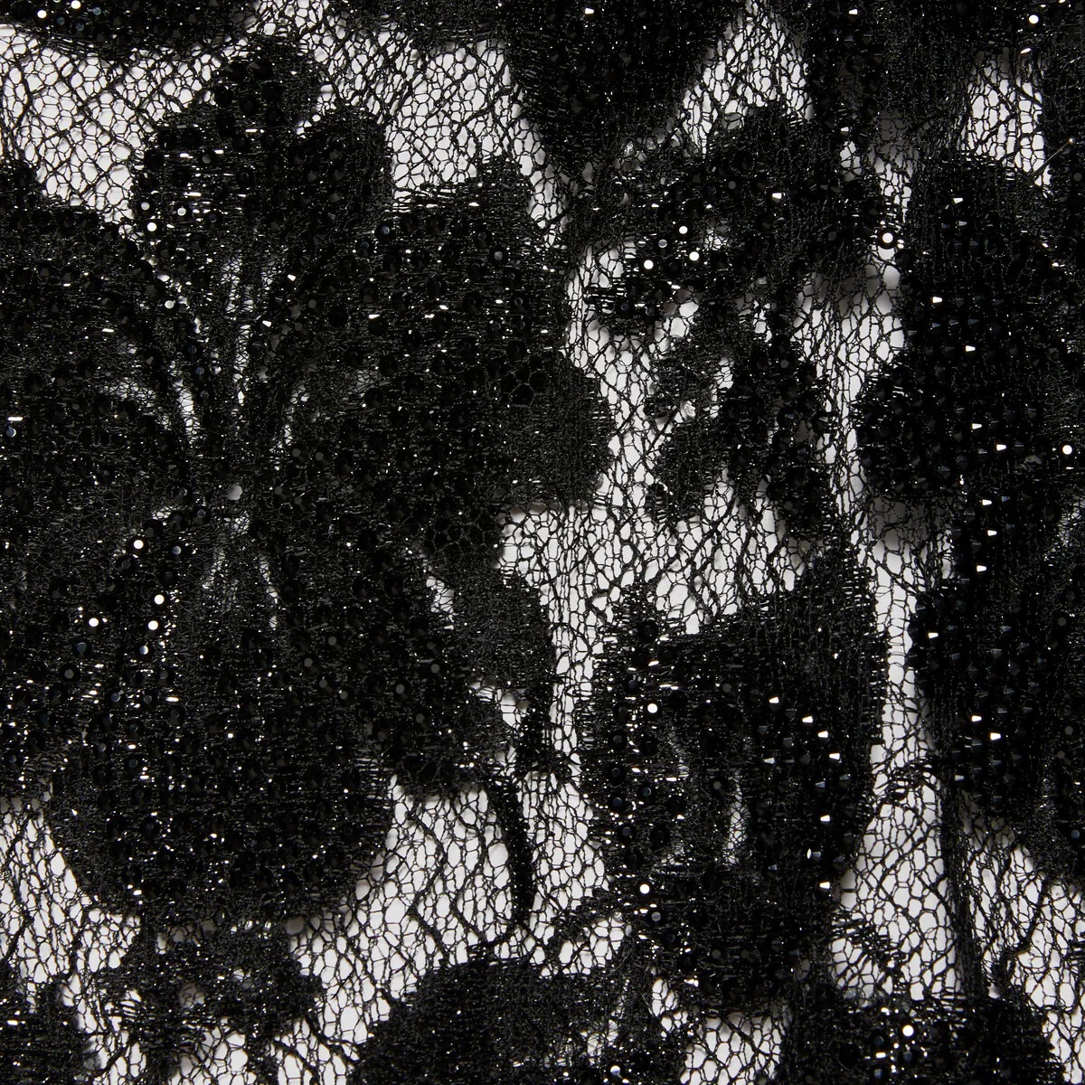 Crystal embroidery floral lace skirt - 5