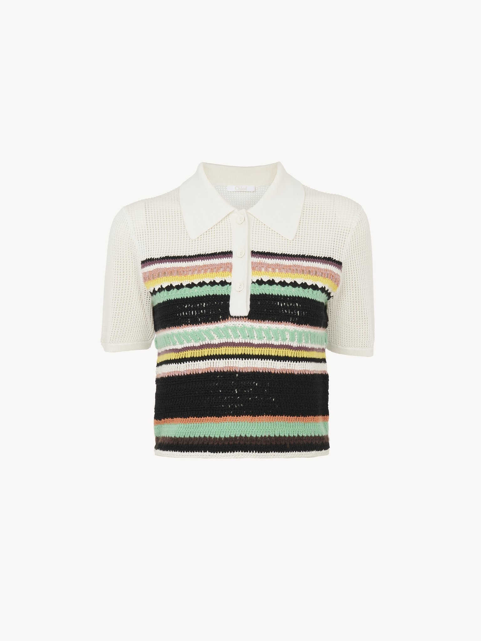 SHORT-SLEEVE POLO SWEATER - 3