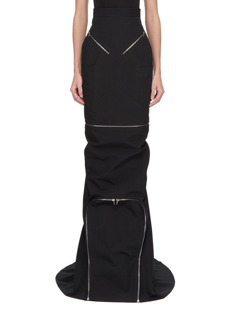 Black Hollywood Canvas Headon Maxi Skirt 1