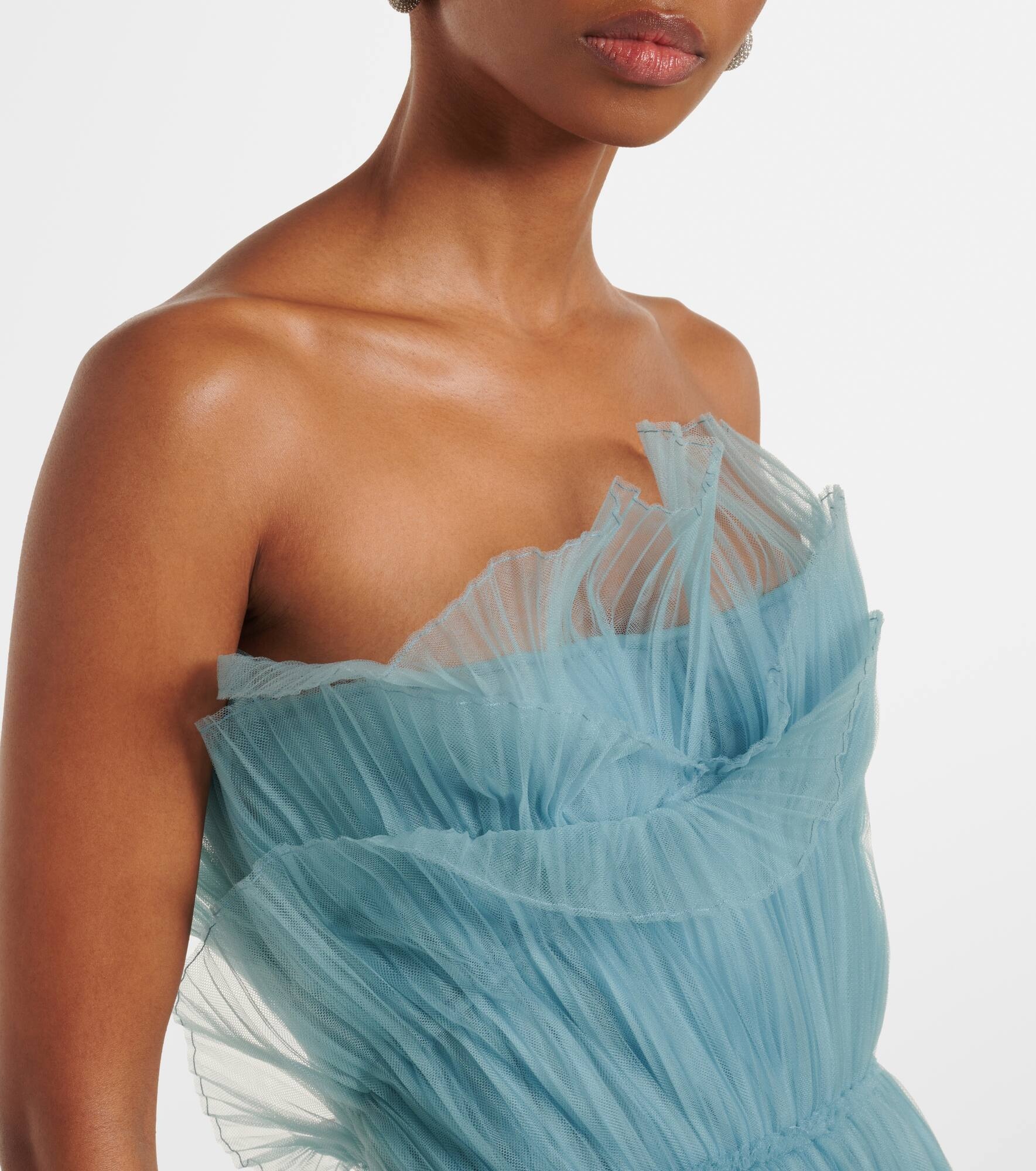 Dorea plissé tulle cocktail dress - 4