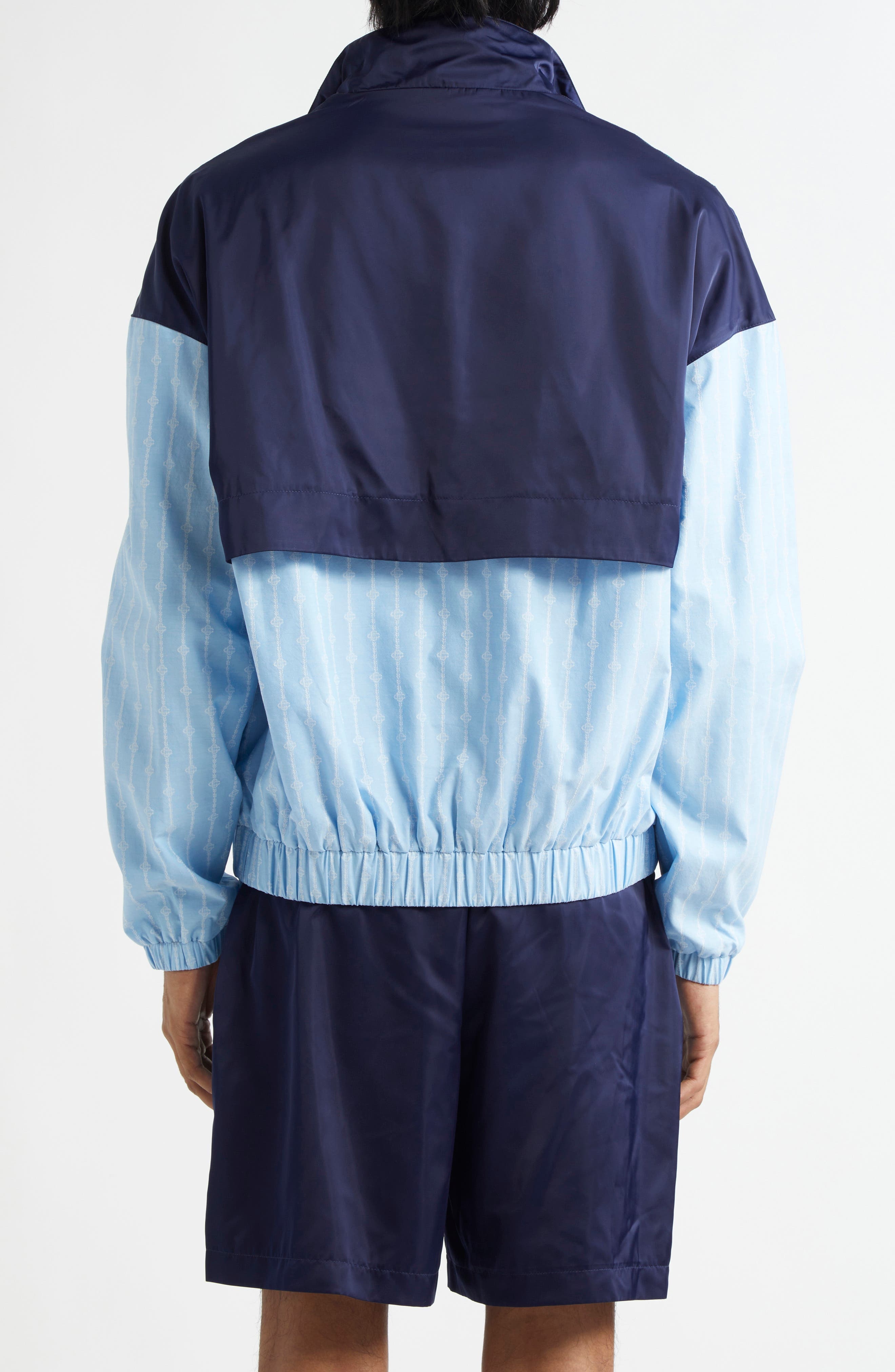 Casablanca Colorblock Track Jacket in Pin Stripe at Nordstrom - 3