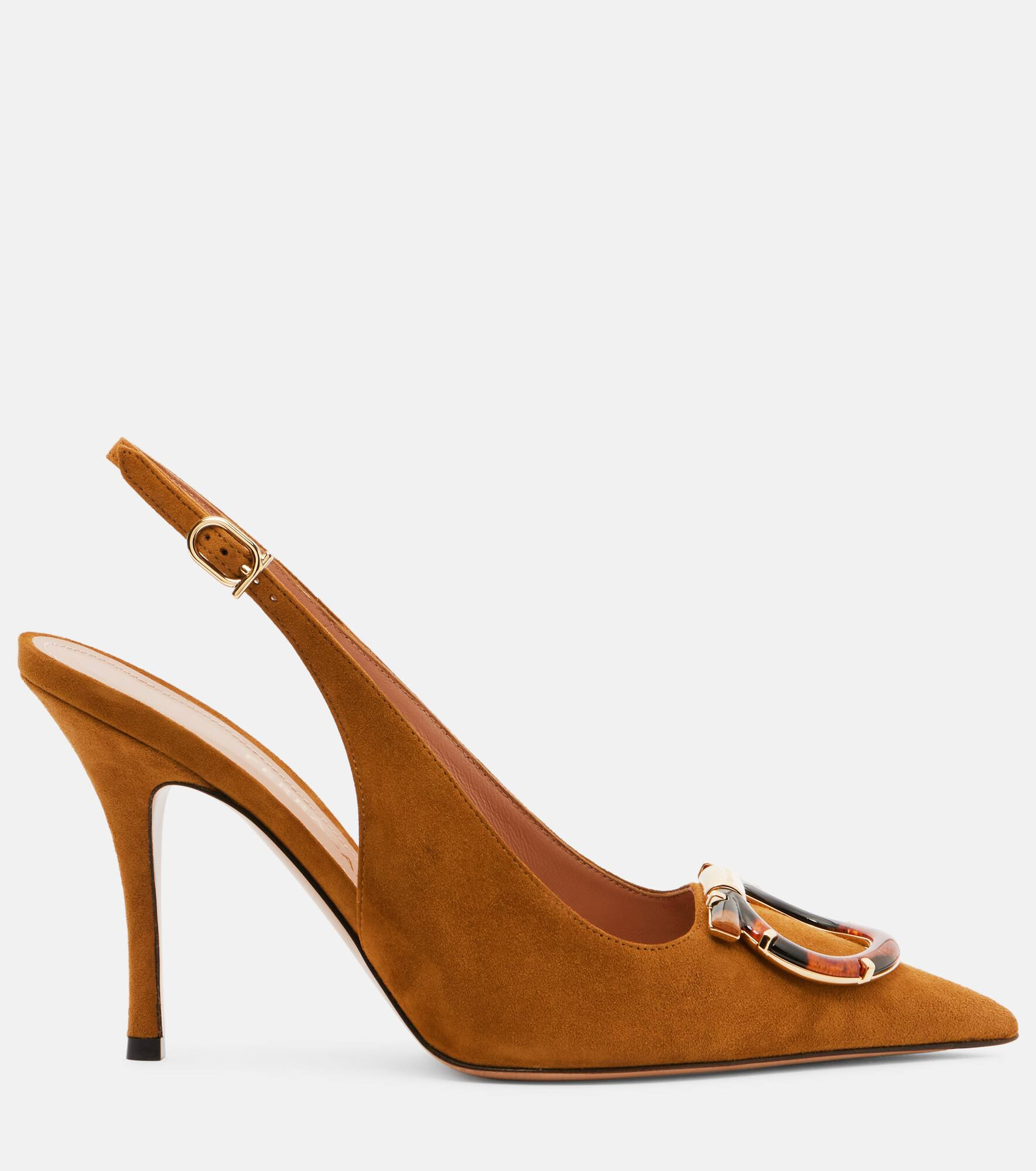 Sara suede slingback pumps - 4
