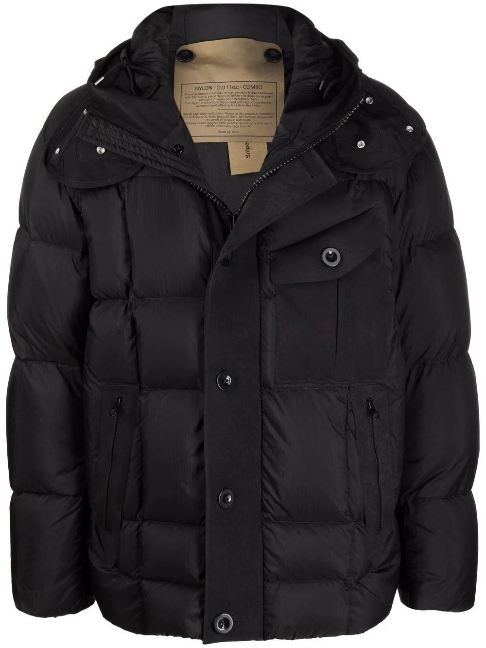 hooded padded jacket - 1