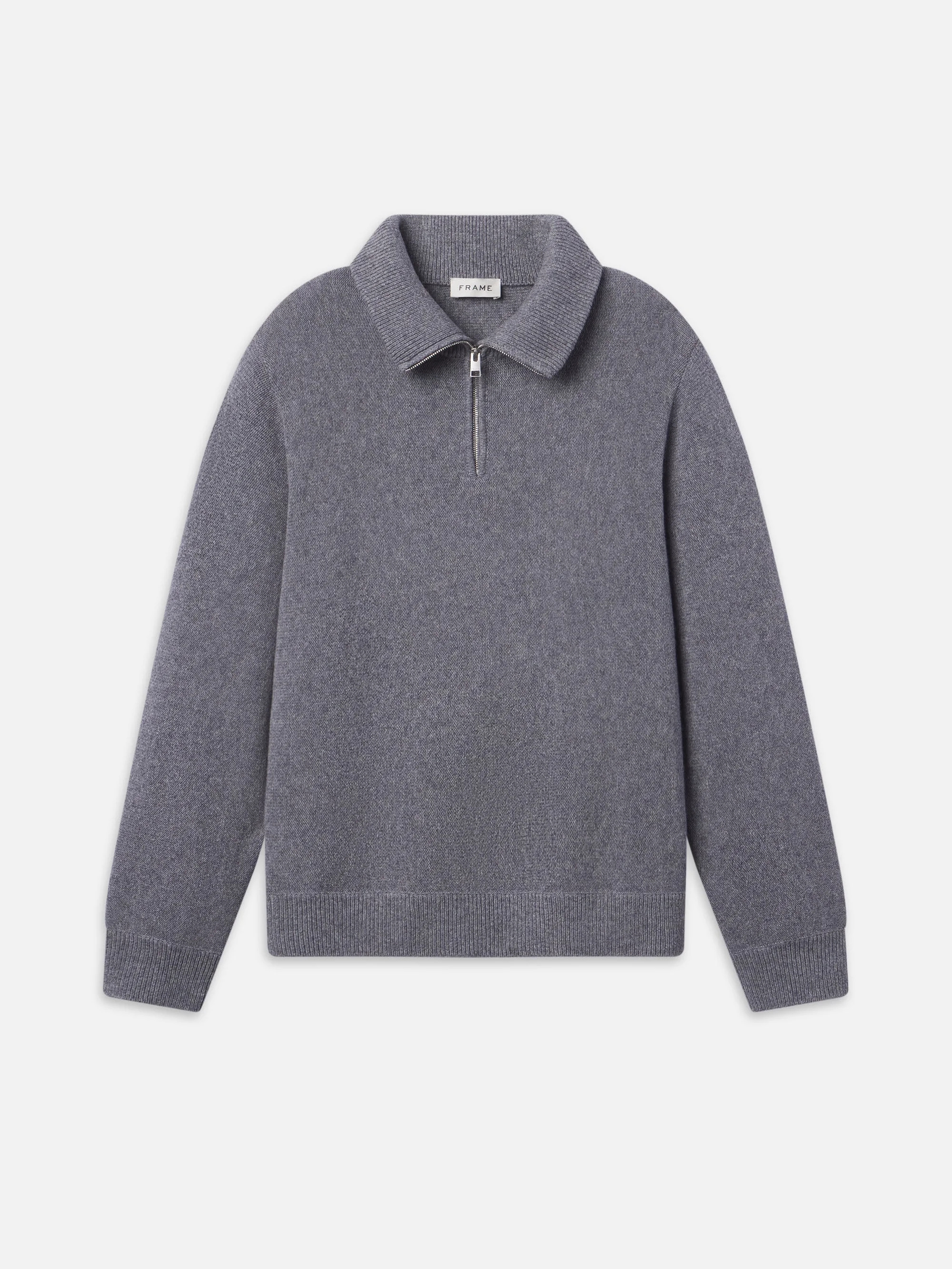 Zip Up Wool Sweater - 1