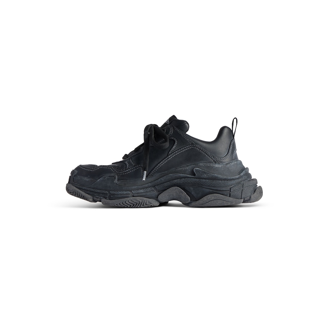 Men's Triple S Sporty Sneaker in Black - 4