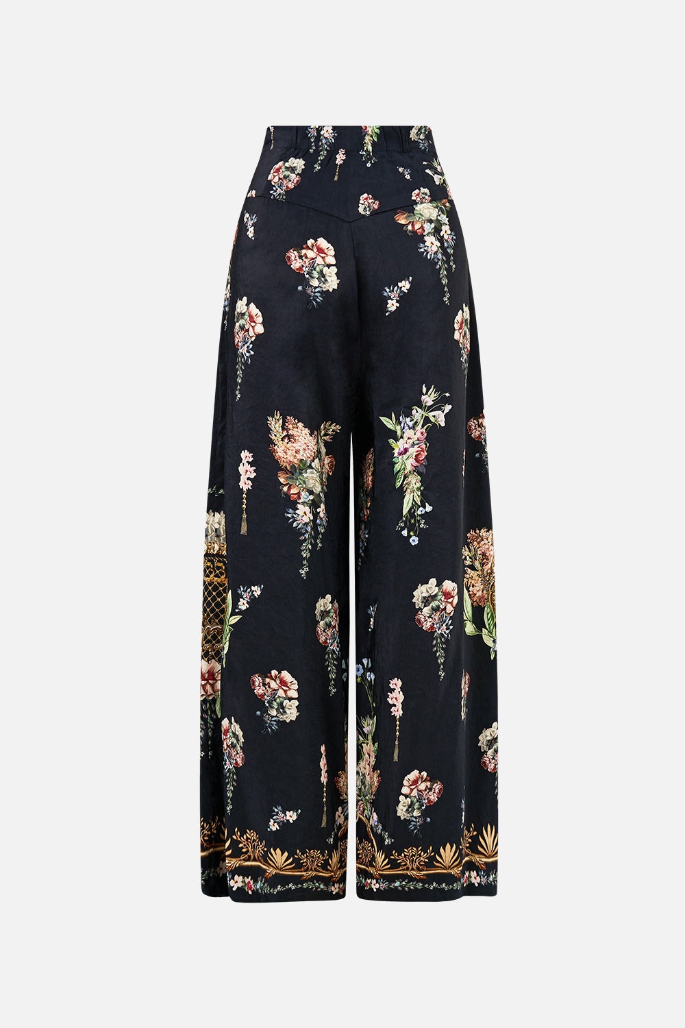 CORSET WAIST WIDE LEG PANT - 7