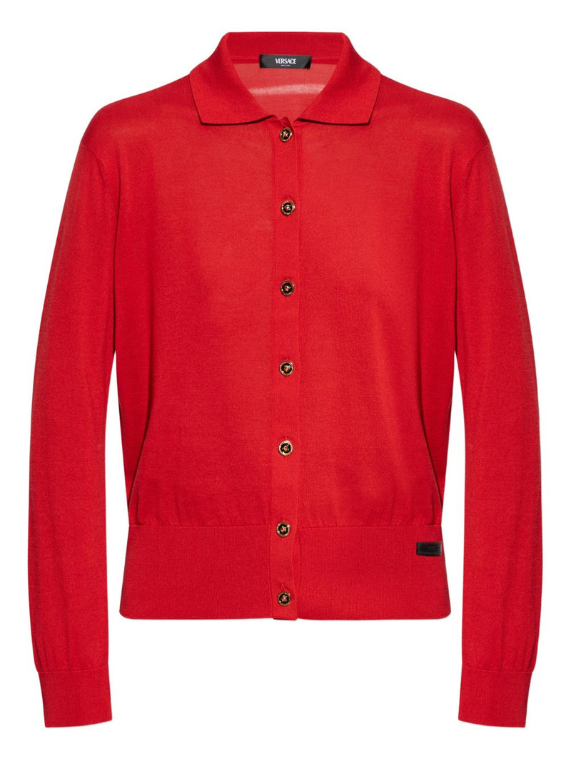 buttoned collar cardigan 1