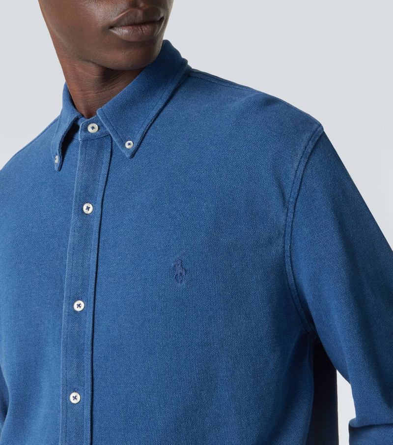 Cotton mesh shirt 7