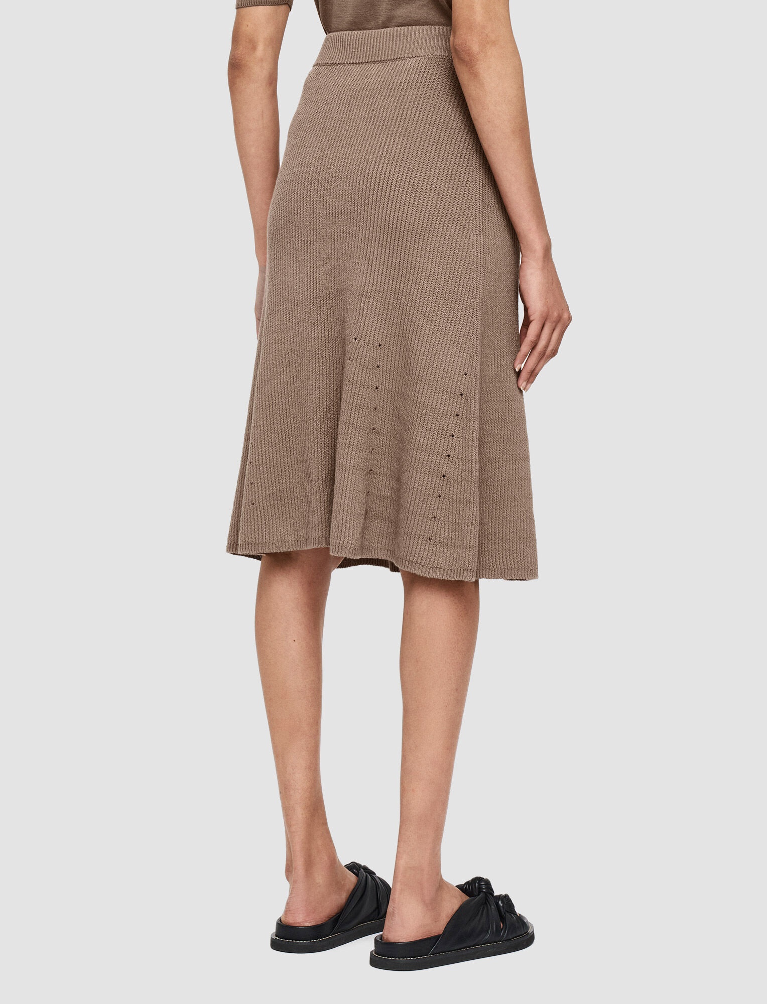 Linen Cotton Knitted Skirt - 3