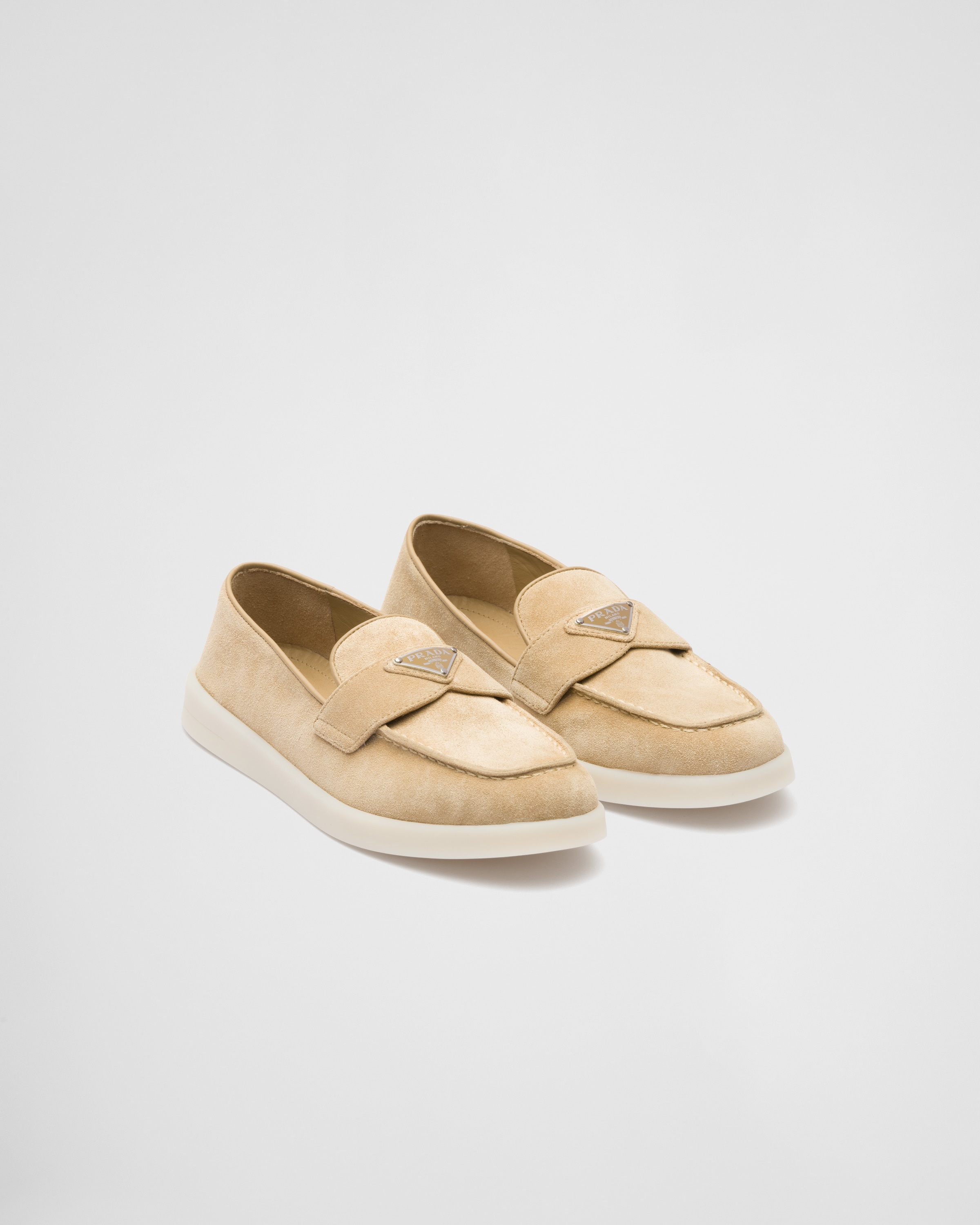Suede leather loafers - 1
