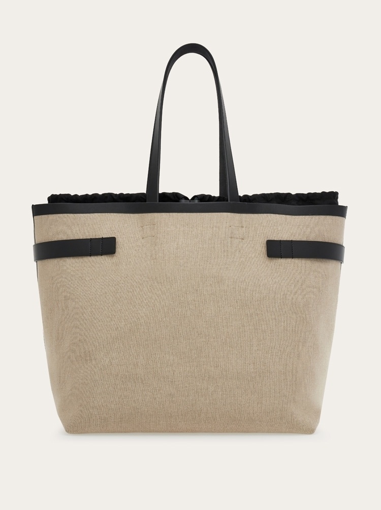 TOTE BAG WITH GANCINI BUCKLES (L) - 3