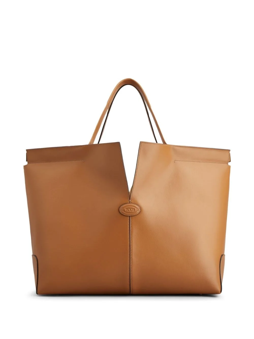 leather tote bag - 1